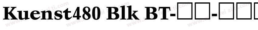 Kuenst480 Blk BT-普通字体转换